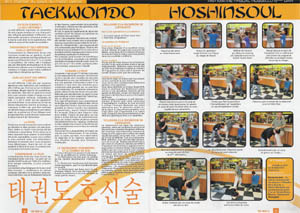 Taekwondo Hoshinsool (dans un caf)